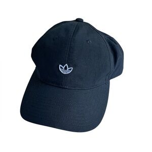 Adidas Classic Black Cap with White Logo